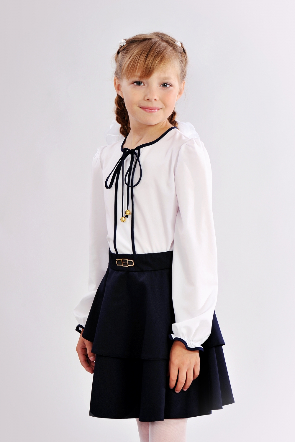 Детская блузка с длинными рукавами 