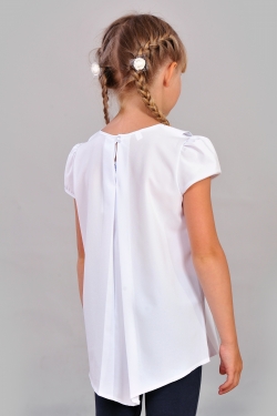 Модная ассиметричная блузка для школы