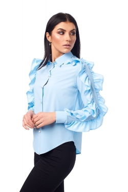 Молодіжна блузка блакитного кольору